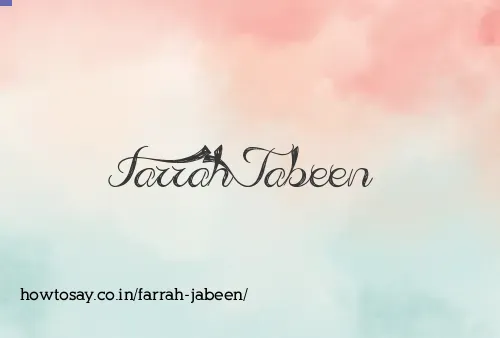 Farrah Jabeen