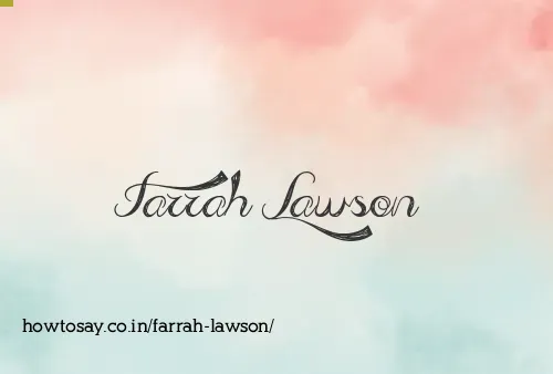 Farrah Lawson