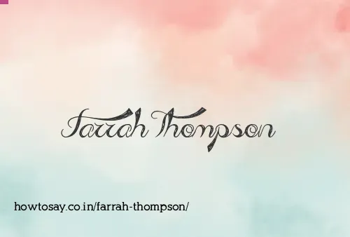 Farrah Thompson
