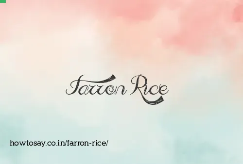 Farron Rice