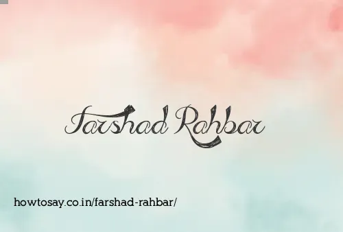 Farshad Rahbar