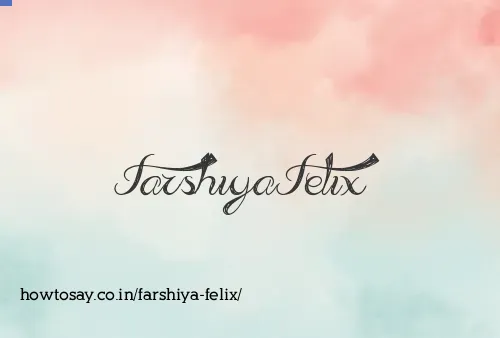 Farshiya Felix