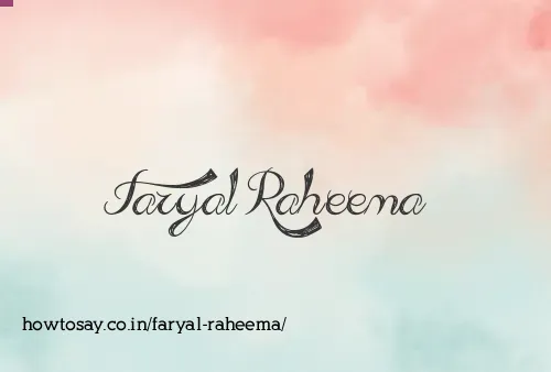Faryal Raheema