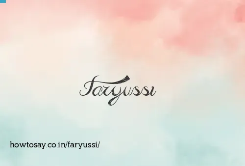 Faryussi