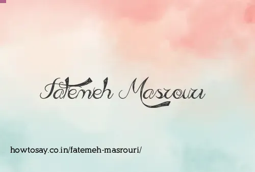 Fatemeh Masrouri