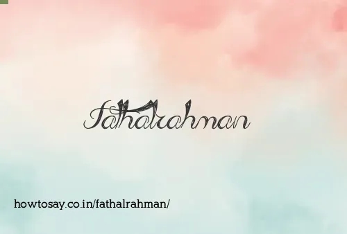 Fathalrahman