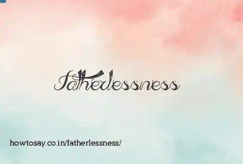Fatherlessness