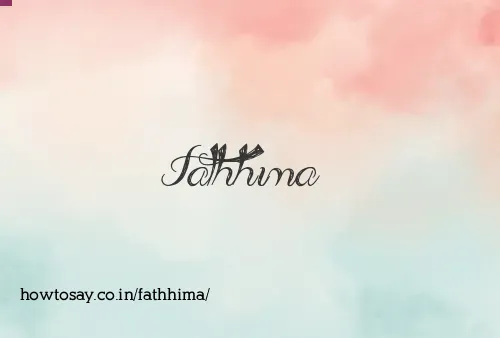 Fathhima