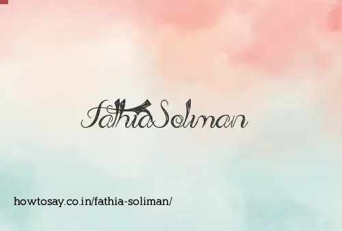 Fathia Soliman