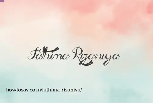 Fathima Rizaniya