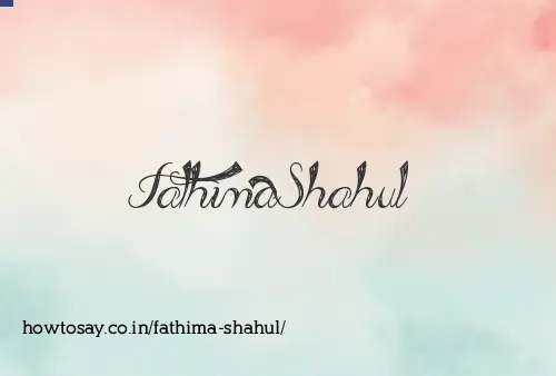 Fathima Shahul