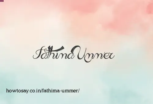 Fathima Ummer