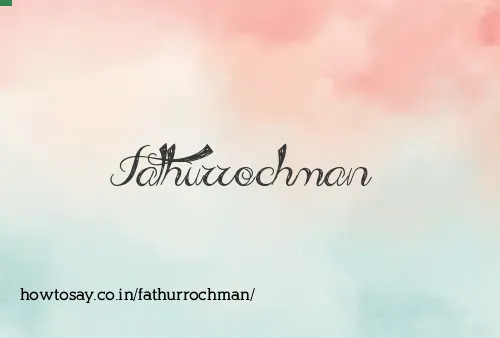 Fathurrochman