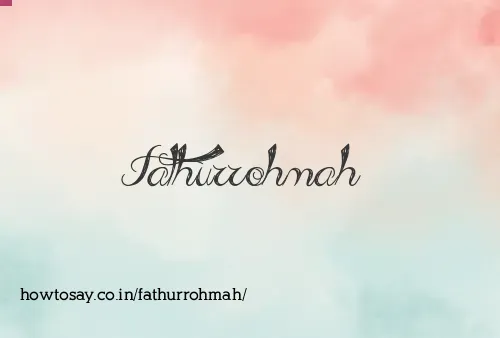 Fathurrohmah
