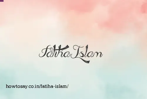 Fatiha Islam