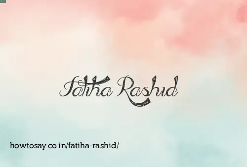 Fatiha Rashid