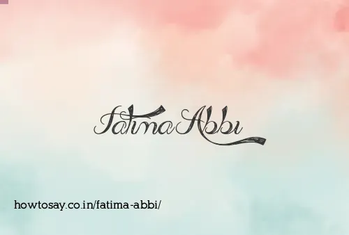 Fatima Abbi