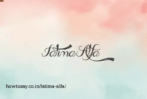 Fatima Alfa