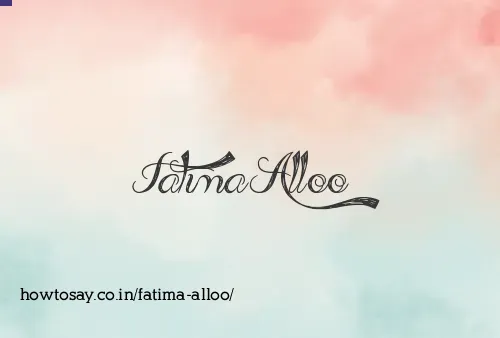Fatima Alloo