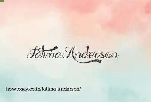 Fatima Anderson