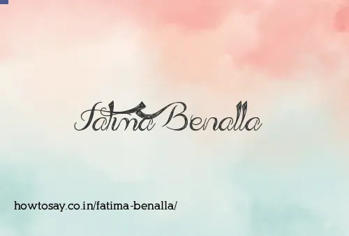 Fatima Benalla