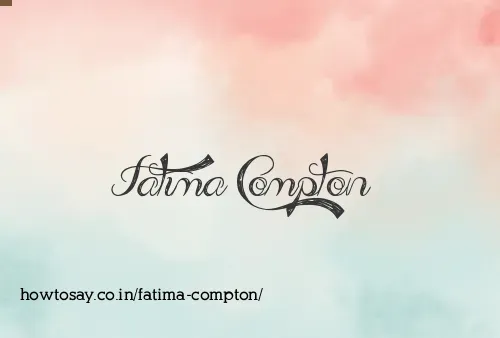 Fatima Compton