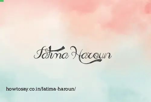 Fatima Haroun