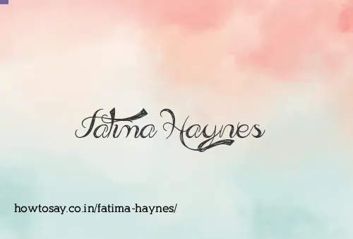 Fatima Haynes