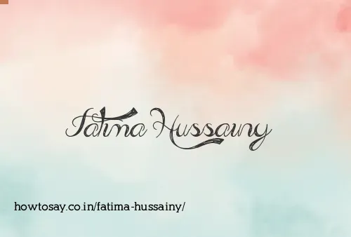 Fatima Hussainy