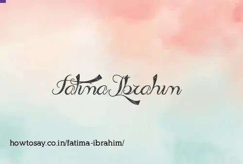 Fatima Ibrahim
