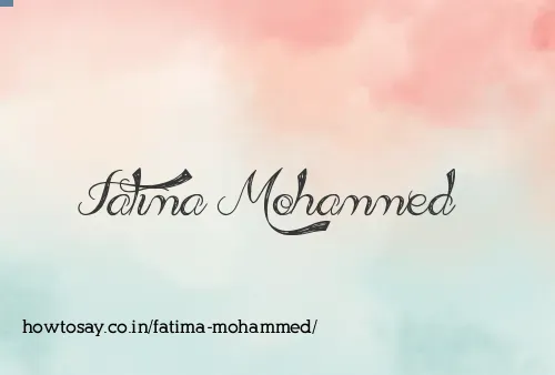 Fatima Mohammed