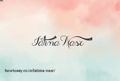 Fatima Nasr