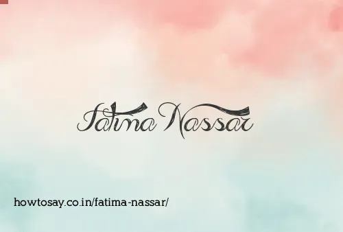 Fatima Nassar