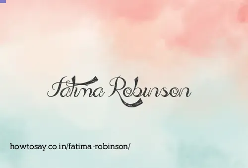 Fatima Robinson