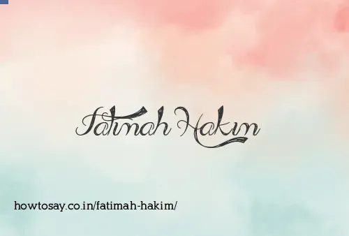Fatimah Hakim