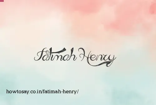 Fatimah Henry