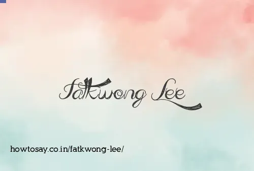 Fatkwong Lee