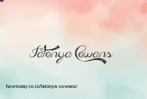 Fatonya Cowans