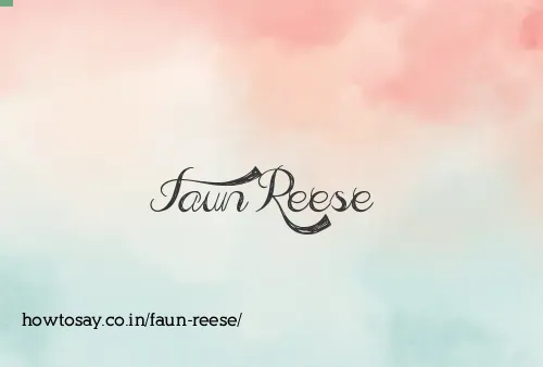Faun Reese
