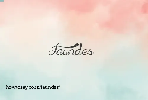 Faundes