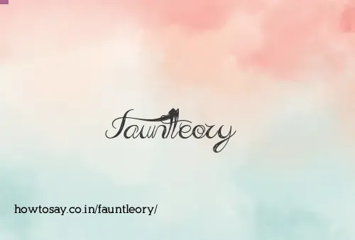 Fauntleory