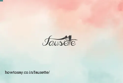 Fausette