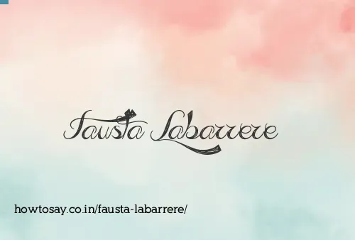 Fausta Labarrere