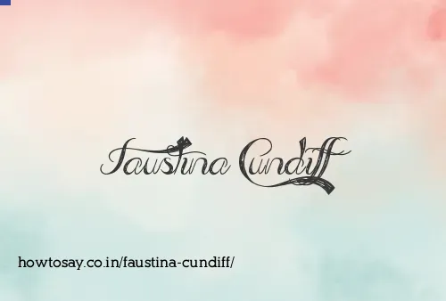 Faustina Cundiff