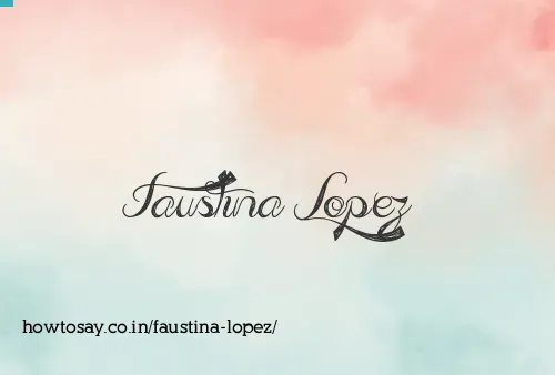 Faustina Lopez