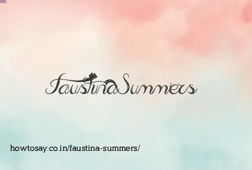 Faustina Summers
