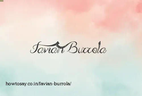 Favian Burrola