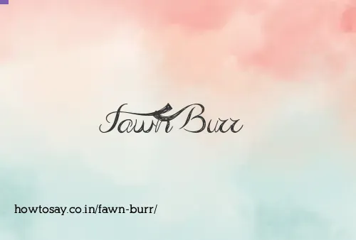 Fawn Burr