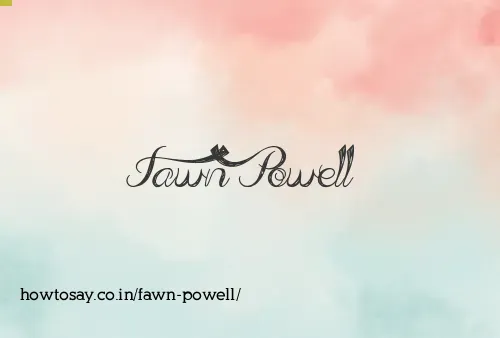 Fawn Powell