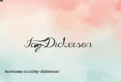 Fay Dickerson
